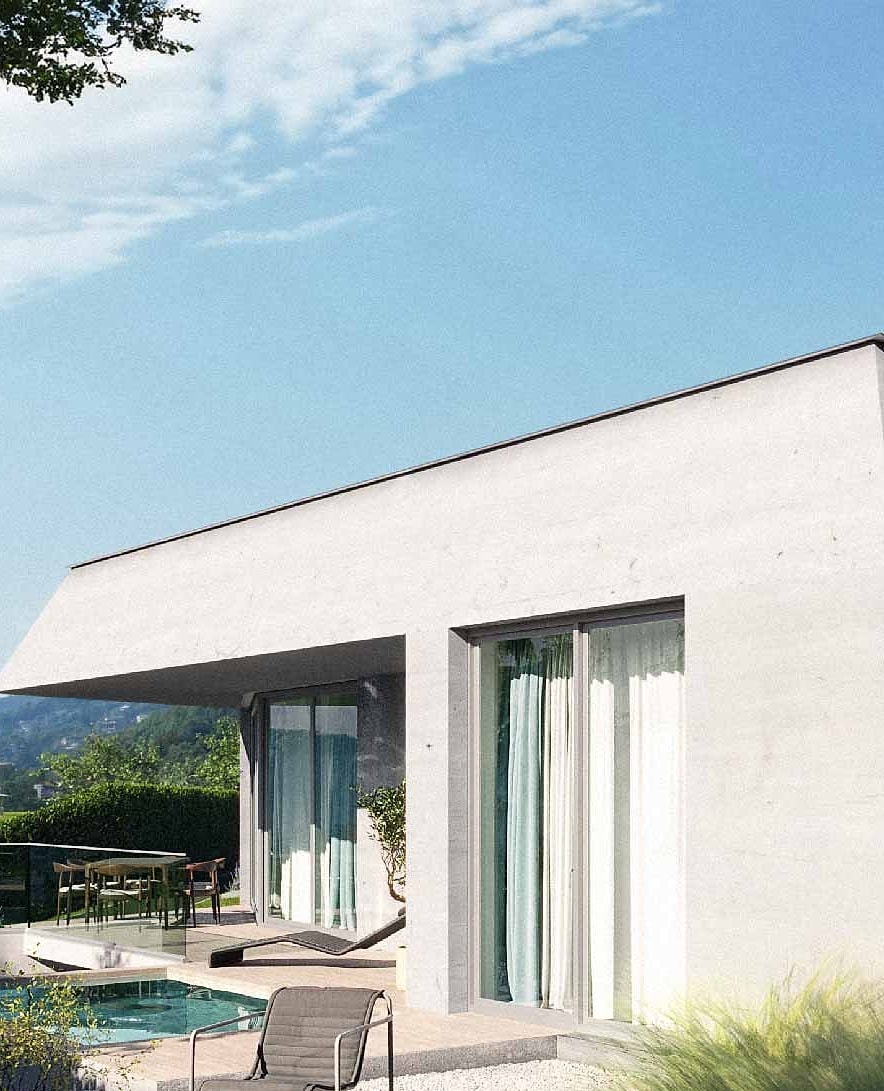 Villa mit Terrasse und Pool am Hang – Projekt Weingartenweg