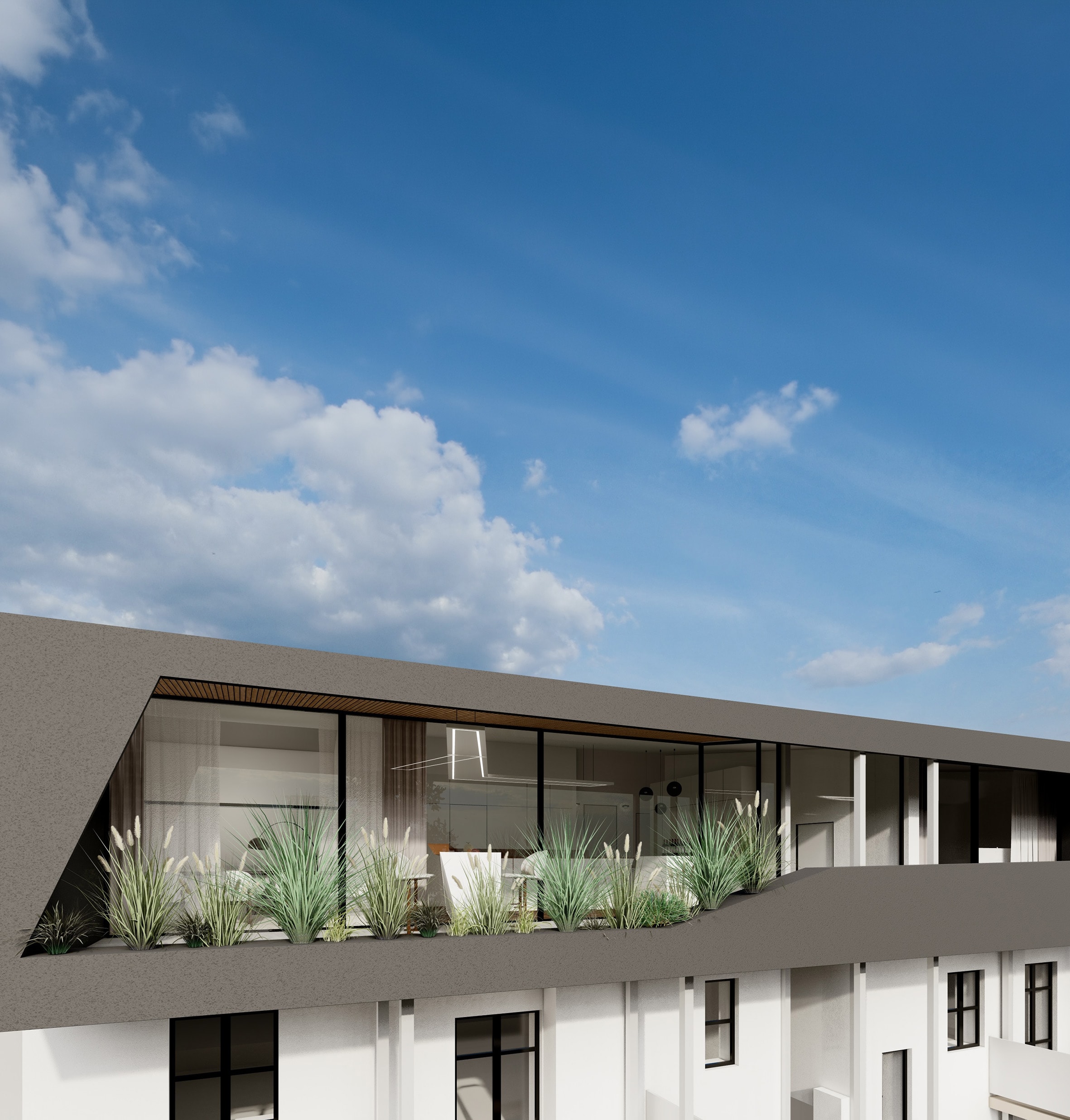 Penthouse mit begrünter Dachterrasse – Projekt Bergmanngasse, Graz